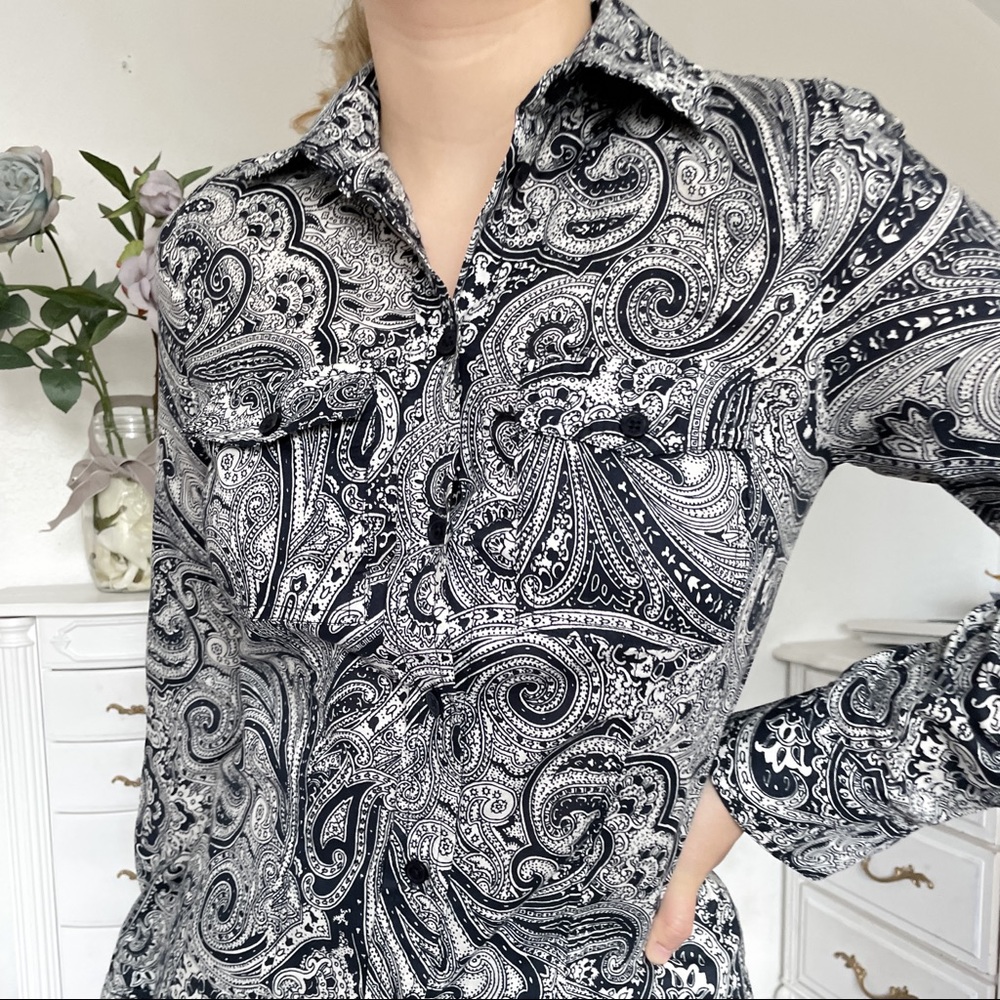 Michael Kors ‘70s Paisley Button-Down Shirt